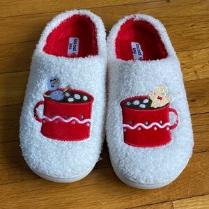 White winter themed Slippers